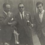 1961-62 PATRO Inf. Campeón copa  Alonso, Libarona y Bediaga