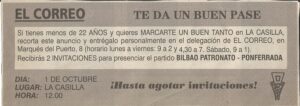 19951001 Correo anuncio invitaciones