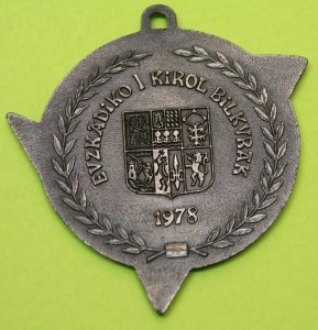 1978 I Juegos de Euskadi - I Kirol Bilkura. Medalla de Plata a